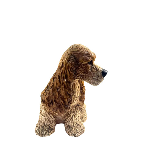 Vintage 1983 Universal Statuary Corp Cocker Spaniel Dog Figurine Heavy Resin - Picture 3 of 10